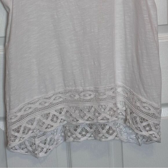 A.N.A | Women’s White Lace Trim Tunic Tank Top Swim Coverup Size XL - Picture 5 of 13